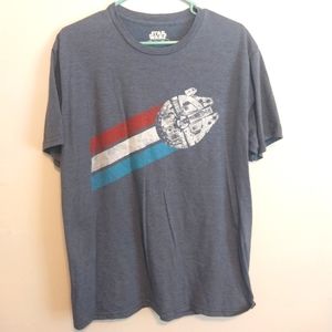 Star Wars Millennium Falcon Red, White & Blue Men's Large